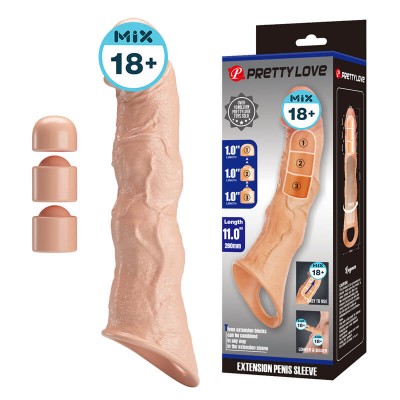PRETTY LOVE - Ragna Extension Penis Sleeve (Skin Color)