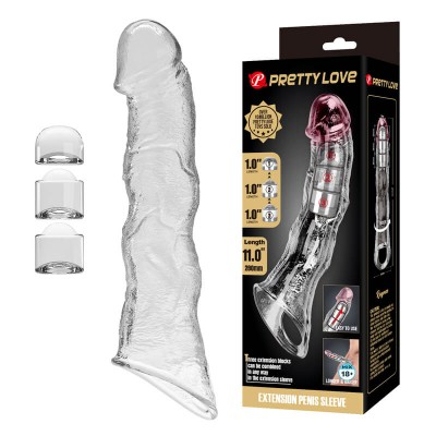 PRETTY LOVE - Ragna Extension Penis Sleeve (Transparent)