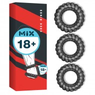 PLEASE ME Male Delay Cock Rings (Full Set 3 Pcs) PLEASE ME Male Delay Cock Rings (Full Set 3 Pcs)