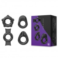 PLEASE ME - Delay Cock Rings (Full Set 4 Pieces - Set B)
