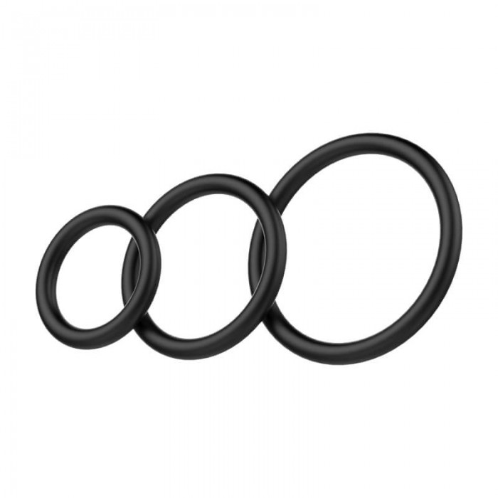 BAILE - Fierce Man Penis Cock Rings (Full Set 3 Pieces) BAILE - Fierce Man Penis Cock Rings (Full Set 3 Pieces)