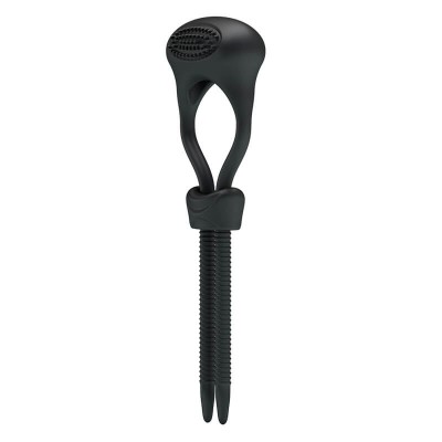 PRETTY LOVE - Male Delay Adjustable Cock Ring (Battery - Black) PRETTY LOVE - Male Delay Adjustable Cock Ring (Battery - Black)