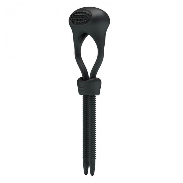 PRETTY LOVE - Male Delay Adjustable Cock Ring (Battery - Black) PRETTY LOVE - Male Delay Adjustable Cock Ring (Battery - Black)