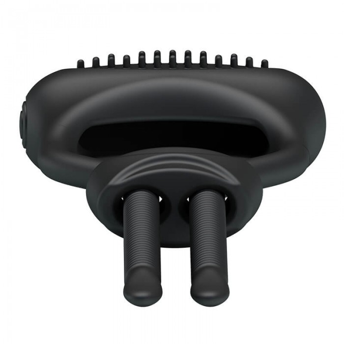 PRETTY LOVE - Male Delay Adjustable Cock Ring (Battery - Black) PRETTY LOVE - Male Delay Adjustable Cock Ring (Battery - Black)
