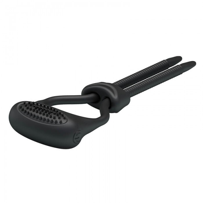 PRETTY LOVE - Male Delay Adjustable Cock Ring (Battery - Black) PRETTY LOVE - Male Delay Adjustable Cock Ring (Battery - Black)