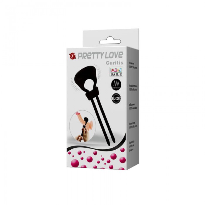 PRETTY LOVE - Male Delay Adjustable Cock Ring (Battery - Black) PRETTY LOVE - Male Delay Adjustable Cock Ring (Battery - Black)