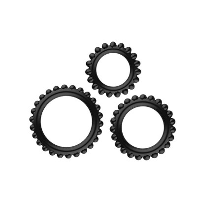 BAILE - TITAN Fierce Man Delay Cock Ring (Full Set 3 Pieces) BAILE - TITAN Fierce Man Delay Cock Ring (Full Set 3 Pieces)