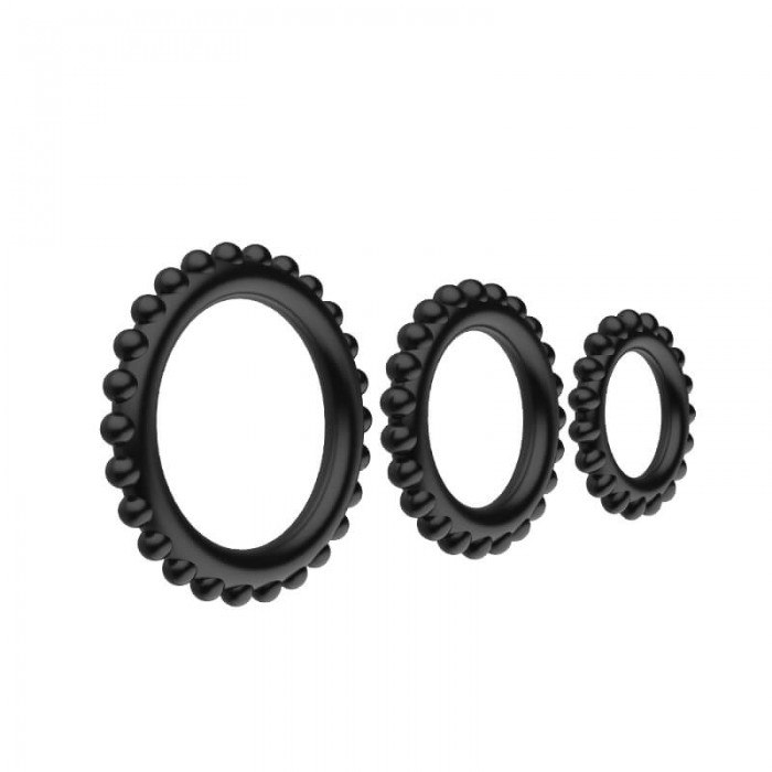 BAILE - TITAN Fierce Man Delay Cock Ring (Full Set 3 Pieces) BAILE - TITAN Fierce Man Delay Cock Ring (Full Set 3 Pieces)