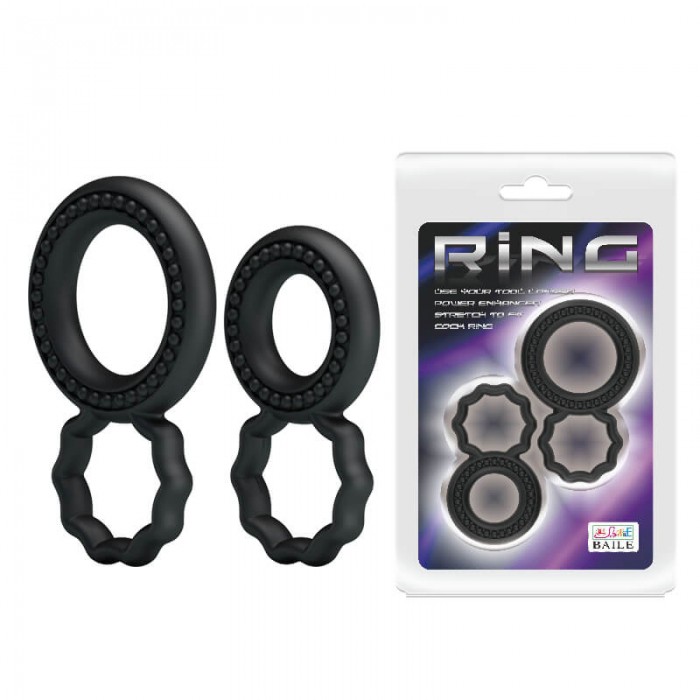 BAILE - Male Delay Ejaculation Silicone Penis Ring 