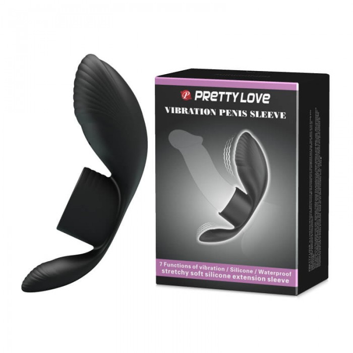 PRETTY LOVE - Male Vibrating Massager Cock Ring (Black) PRETTY LOVE - Male Vibrating Massager Cock Ring (Black)