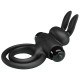 PRETTY LOVE - Male Delay Vibrating Rabbit Cock Ring (Battery - Black) PRETTY LOVE - Male Delay Vibrating Rabbit Cock Ring (Battery - Black)