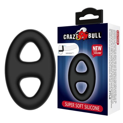 CRAZY BULL - Super Soft Silicon Male Double Loop Delay Cock Rings