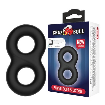 CRAZY BULL - Super Soft Silicon Male 8 Shape Delay Cock Rings