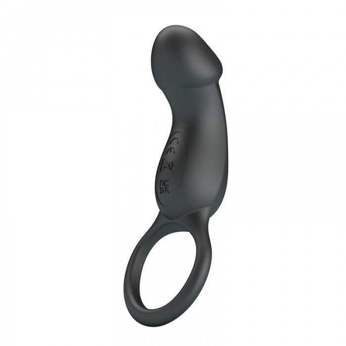 PRETTY LOVE - Trae Vibrating Penis Ring (Chargeable - Black) PRETTY LOVE - Trae Vibrating Penis Ring (Chargeable - Black)