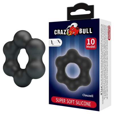 CRAZY BULL - Clauzell Super Soft Silicon Male Delay Cock Rings (Model 10)