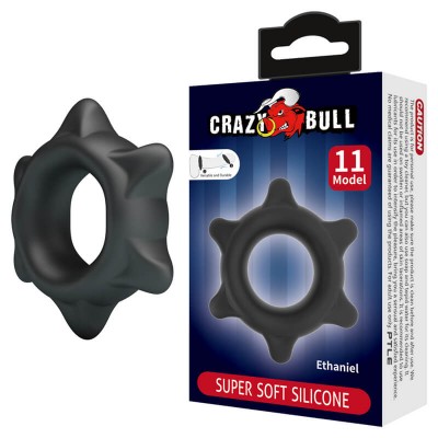 CRAZY BULL - Ethaniel Super Soft Silicon Male Delay Cock Rings (Model 11)