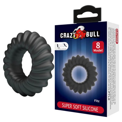CRAZY BULL - Fitz Super Soft Silicon Male Delay Cock Rings (Model 8)