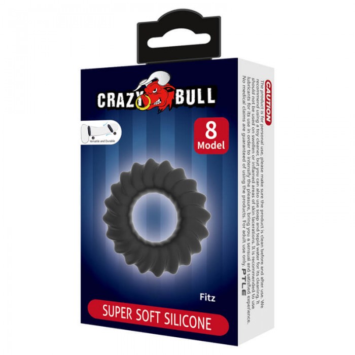 CRAZY BULL - Fitz Super Soft Silicon Male Delay Cock Rings (Model 8) CRAZY BULL - Fitz Super Soft Silicon Male Delay Cock Rings (Model 8)