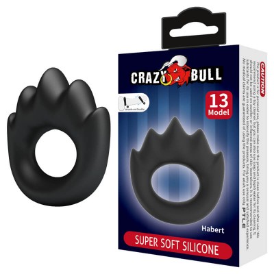 CRAZY BULL - Habert Super Soft Silicon Male Delay Cock Rings (Model 13)
