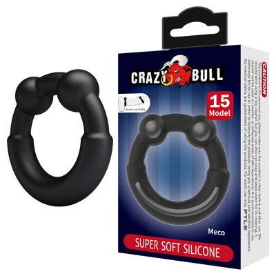 CRAZY BULL - Meco Super Soft Silicon Male Delay Cock Rings (Model 15)