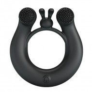PRETTY LOVE - DAHLIA Vibrating Penis Ring (Chargeable - Black) PRETTY LOVE - DAHLIA Vibrating Penis Ring (Chargeable - Black)