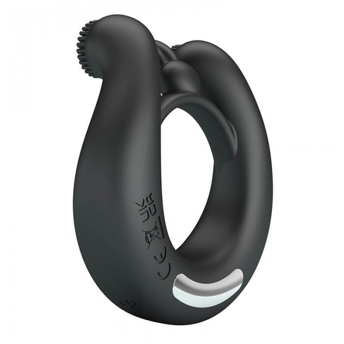 PRETTY LOVE - DAHLIA Vibrating Penis Ring (Chargeable - Black) PRETTY LOVE - DAHLIA Vibrating Penis Ring (Chargeable - Black)