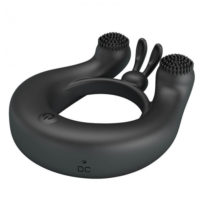 PRETTY LOVE - DAHLIA Vibrating Penis Ring (Chargeable - Black) PRETTY LOVE - DAHLIA Vibrating Penis Ring (Chargeable - Black)