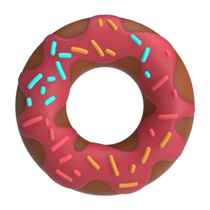 PRETTY LOVE - Choco Super Donut Cock Ring (Pink) PRETTY LOVE - Choco Super Donut Cock Ring (Pink)