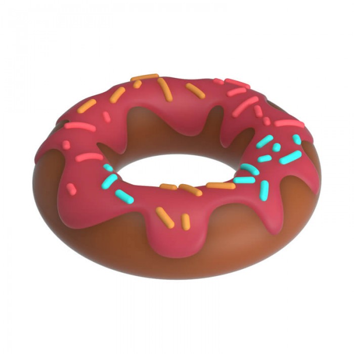 PRETTY LOVE - Choco Super Donut Cock Ring (Pink) PRETTY LOVE - Choco Super Donut Cock Ring (Pink)