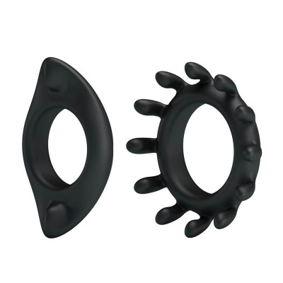 BAILE - Men's Delay Penis Ring (2Pcs)