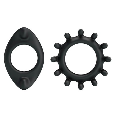 BAILE - Men's Delay Penis Ring (2Pcs) BAILE - Men's Delay Penis Ring (2Pcs)