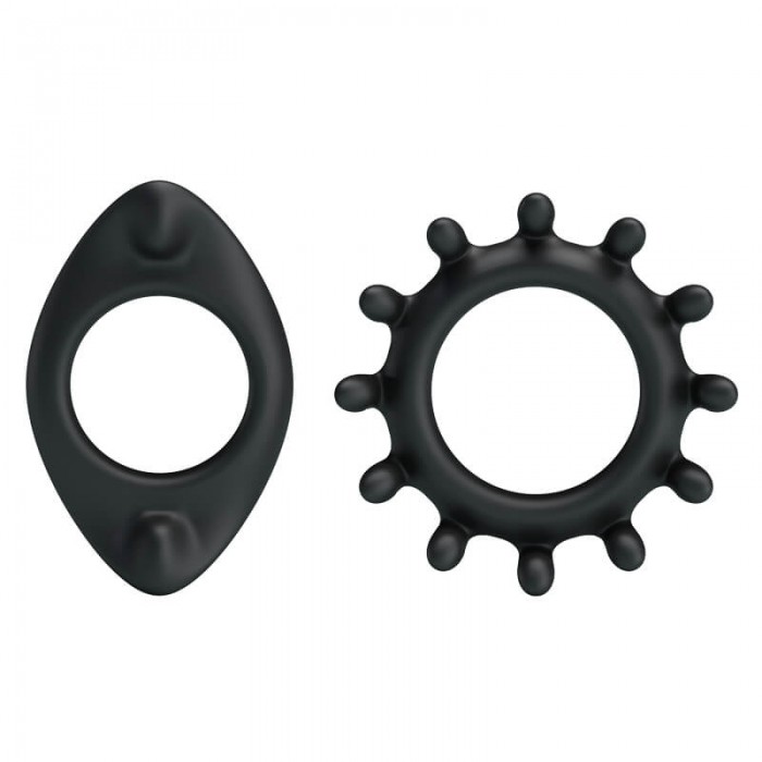 BAILE - Men's Delay Penis Ring (2Pcs) BAILE - Men's Delay Penis Ring (2Pcs)