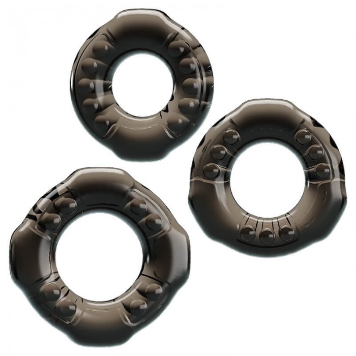 BAILE - YVONNE Cock Rings (Full Set 3 Pieces) BAILE - YVONNE Cock Rings (Full Set 3 Pieces)