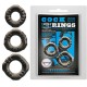 BAILE - YVONNE Cock Rings (Full Set 3 Pieces) BAILE - YVONNE Cock Rings (Full Set 3 Pieces)