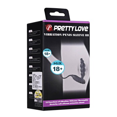 PRETTY LOVE Male P-Spot Prostate Massager Anal Vibration (Chargeable - Black)