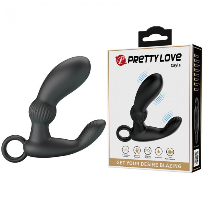 Pretty Love - Cayla Prostate Massager (Chargeable - Black) Pretty Love - Cayla Prostate Massager (Chargeable - Black)
