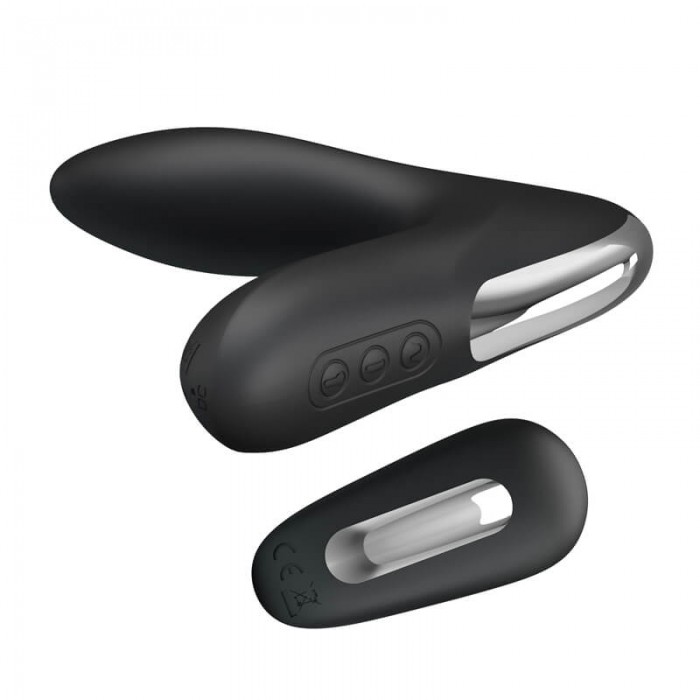 MR PLAY - NASREDDIN Inflatable Vibrating Anal Massager (Chargeable - Black)