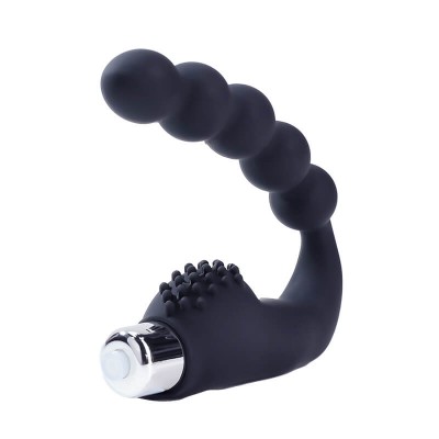 MizzZee - Pull Beaded Prostate Massager (Battery - Black)