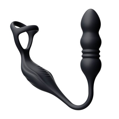 MizzZee - Thrusting Prostate Vibrating Massager Cock Ring Wearable (Smart APP Model - Chargeable)