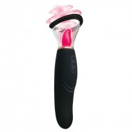 Japan A-ONE Tongue Licking Vibrators Wand (Chargeable - Black)