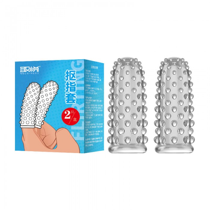 PLEASE ME - Fingertip Orgasm G-Spot Stimulator Magic Finger Sleeve (Full Set 2 Pieces - Transparent) PLEASE ME - Fingertip Orgasm G-Spot Stimulator Magic Finger Sleeve (Full Set 2 Pieces - Transparent)