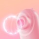 SECWELL - Little Pudding Pulse Suction Vibrating Egg (Battery - Pink)