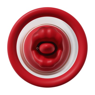 MizzZee - MouthLure Licking Vibrating Breast Cup (Chargeable - Red) MizzZee - MouthLure Licking Vibrating Breast Cup (Chargeable - Red)