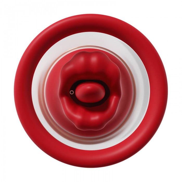 MizzZee - MouthLure Licking Vibrating Breast Cup (Chargeable - Red) MizzZee - MouthLure Licking Vibrating Breast Cup (Chargeable - Red)