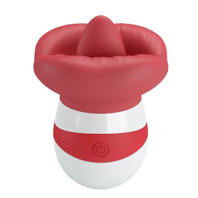 Pretty Love - Mina Powerful Licking Vibrating Massager (Chargeable - Red)