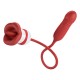 Pretty Love - Ashlynn Tongue Licking Thrusting Vibrator (Chargeable - Red)
