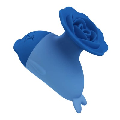 PRETTY LOVE - Dolphin Finger Vibrator (Chargeable - Blue)