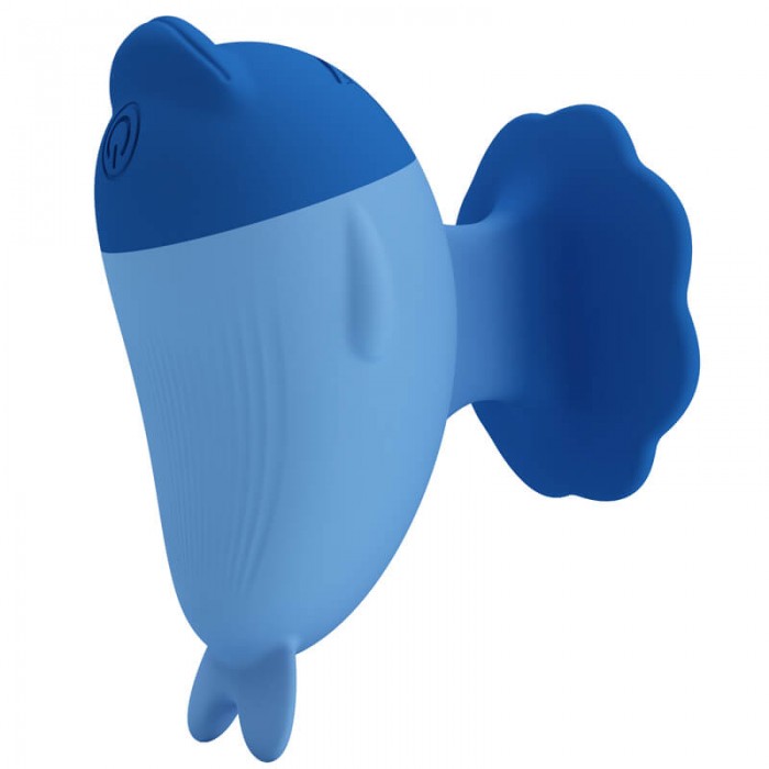 PRETTY LOVE - Dolphin Finger Vibrator (Chargeable - Blue)