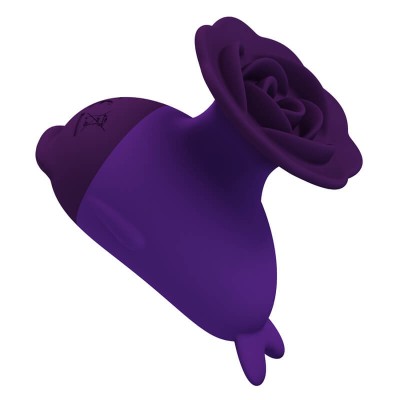 PRETTY LOVE - Dolphin Finger Vibrator (Chargeable - Purple)