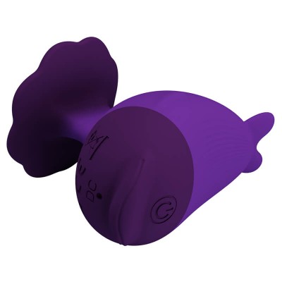 PRETTY LOVE - Dolphin Finger Vibrator (Chargeable - Purple)